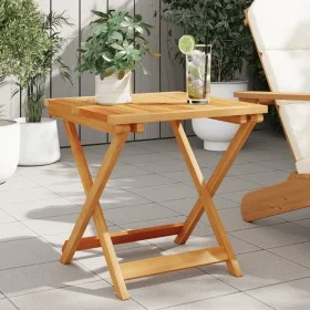 Mesa de jardín plegable madera maciza de acacia 50x50x50 cm by , Garden tables - Ref: Foro24-364893, Price: 46,78 €, Discount: %