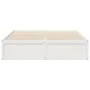 Estructura de cama de madera maciza de pino blanco 140x190 cm de , Camas y somieres - Ref: Foro24-3282382, Precio: 205,66 €, ...