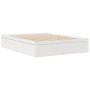 Solid white pine wood bed frame 140x190 cm by , Beds and slatted bases - Ref: Foro24-3282382, Price: 208,29 €, Discount: %