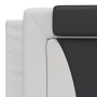 Bed frame with LED lights, white and black PE leather, 180x200 cm. by , Beds and slatted bases - Ref: Foro24-3214042, Price: ...