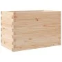 Jardinera madera maciza de pino 70x40x45,5 cm de , Maceteros y jardineras - Ref: Foro24-847263, Precio: 85,79 €, Descuento: %