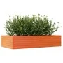 Jardinera madera maciza de pino marrón cera 110x60x23 cm de , Maceteros y jardineras - Ref: Foro24-847240, Precio: 82,86 €, D...