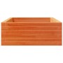 Jardinera madera maciza de pino marrón cera 110x60x23 cm by , Pots and planters - Ref: Foro24-847240, Price: 83,73 €, Discoun...