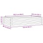 Jardinera madera maciza de pino marrón cera 110x60x23 cm by , Pots and planters - Ref: Foro24-847240, Price: 83,73 €, Discoun...