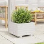Jardinera de madera maciza de pino blanco 40x40x26,5 cm by , Pots and planters - Ref: Foro24-847289, Price: 46,77 €, Discount: %