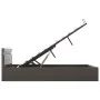 Hydraulisches Bett mit LED-Beleuchtung und grauem Kunstleder 180x200 cm. von , Betten und Lattenroste - Ref: Foro24-285557, P...