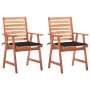 Gartenesszimmerstühle und Kissen 2 Stück Massivholz Akazie von , Gartenstühle - Ref: Foro24-3064327, Preis: 165,73 €, Rabatt: %