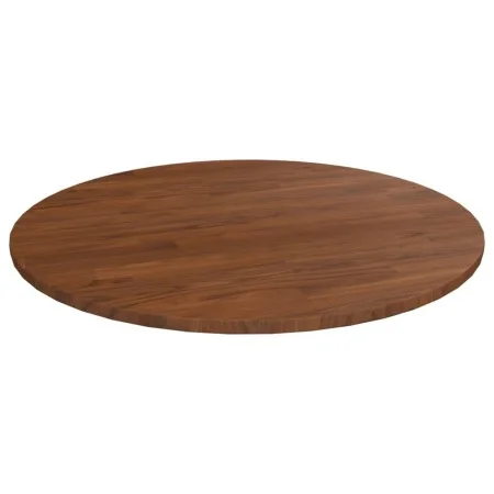 Round oak wood table top in dark brown Ø80x1.5cm by , Table tops - Ref: Foro24-342970, Price: 97,94 €, Discount: %