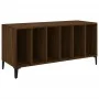 Plywood oak brown record cabinet 100x38x48 cm by , CD and DVD storage - Ref: Foro24-831988, Price: 125,82 €, Discount: %