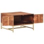 Mesa de centro madera maciza de acacia marrón miel 67x67x45 cm de vidaXL, Mesas de centro - Ref: Foro24-320376, Precio: 138,0...