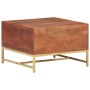 Mesa de centro madera maciza de acacia marrón miel 67x67x45 cm de vidaXL, Mesas de centro - Ref: Foro24-320376, Precio: 138,0...