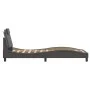 Estructura de cama con cabecero cuero sintético gris 90x190 cm de , Camas y somieres - Ref: Foro24-3208064, Precio: 150,78 €,...