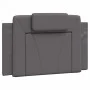 Estructura de cama con cabecero cuero sintético gris 90x190 cm de , Camas y somieres - Ref: Foro24-3208064, Precio: 150,78 €,...