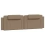 Bed frame with synthetic leather headboard in cappuccino color 180x200cm by , Beds and slatted bases - Ref: Foro24-3208114, P...