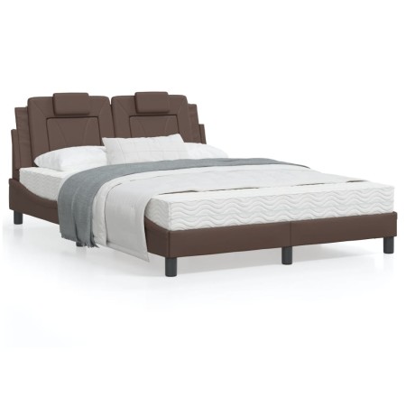 Braun 140x200 cm Kunstleder Kopfteil Bettgestell von , Betten und Lattenroste - Ref: Foro24-3208098, Preis: 229,56 €, Rabatt: %