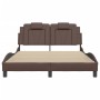 Braun 140x200 cm Kunstleder Kopfteil Bettgestell von , Betten und Lattenroste - Ref: Foro24-3208098, Preis: 229,56 €, Rabatt: %