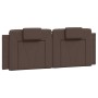 Braun 140x200 cm Kunstleder Kopfteil Bettgestell von , Betten und Lattenroste - Ref: Foro24-3208098, Preis: 229,56 €, Rabatt: %