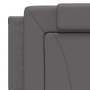 Bed frame with LED lights, gray PE leather, 160x200 cm. by , Beds and slatted bases - Ref: Foro24-3214032, Price: 246,83 €, D...
