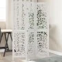 Three-panel solid Paulownia wood room divider screen in white. by , Room dividers - Ref: Foro24-358733, Price: 85,39 €, Disco...