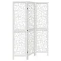 Three-panel solid Paulownia wood room divider screen in white. by , Room dividers - Ref: Foro24-358733, Price: 85,39 €, Disco...