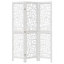 Dreiteiliger Raumteiler aus massivem weißem Paulownia-Holz. von , Raumteiler - Ref: Foro24-358733, Preis: 87,76 €, Rabatt: %
