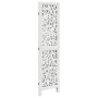 Three-panel solid Paulownia wood room divider screen in white. by , Room dividers - Ref: Foro24-358733, Price: 87,76 €, Disco...