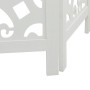 Three-panel solid Paulownia wood room divider screen in white. by , Room dividers - Ref: Foro24-358733, Price: 87,76 €, Disco...