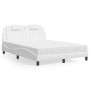 Bett mit weißem Kunstleder-Matratze 140x200 cm von , Betten und Lattenroste - Ref: Foro24-3208797, Preis: 425,30 €, Rabatt: %