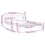 Bed with white synthetic leather mattress 140x200 cm by , Beds and slatted bases - Ref: Foro24-3208797, Price: 417,60 €, Disc...