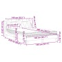Bett mit weißem Kunstleder-Matratze 140x200 cm von , Betten und Lattenroste - Ref: Foro24-3208797, Preis: 425,30 €, Rabatt: %