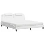 Bed with white synthetic leather mattress 180x200 cm by , Beds and slatted bases - Ref: Foro24-3208811, Price: 450,64 €, Disc...