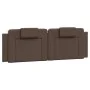 Bett mit brauner Kunstleder-Matratze 160x200 cm von , Betten und Lattenroste - Ref: Foro24-3208805, Preis: 413,06 €, Rabatt: %