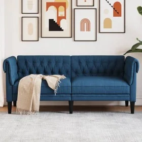 Chesterfield 2-seater sofa in blue fabric by , Sofas - Ref: Foro24-372553, Price: 329,66 €, Discount: %