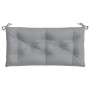 Cojín de banco de jardín tela Oxford gris 100x50x7 cm de , Cojines para sillas y sofás - Ref: Foro24-361565, Precio: 22,25 €,...