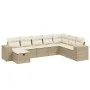 Juego de sofás de jardín con cojines beige 8 pzas ratán PE de , Conjuntos de jardín - Ref: Foro24-3264514, Precio: 568,78 €, ...