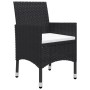 3-piece garden bistro set, black PE rattan with tempered glass. by , Garden sets - Ref: Foro24-3095926, Price: 194,88 €, Disc...