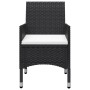 3-piece garden bistro set, black PE rattan with tempered glass. by , Garden sets - Ref: Foro24-3095926, Price: 194,88 €, Disc...