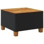 Mesa de jardín ratán PE y madera acacia negro 55x55x36 cm de , Mesas de jardín - Ref: Foro24-365908, Precio: 61,53 €, Descuen...