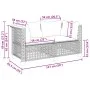 Ecksofas für den Garten mit 2 Kissen aus grauem Kunststoff-Rattan von , Outdoor-Sofas - Ref: Foro24-365936, Preis: 190,16 €, ...