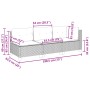 Dreisitziges Gartensofa mit schwarzen Kunststoff-Rattan-Kissen. von , Outdoor-Sofas - Ref: Foro24-365920, Preis: 199,43 €, Ra...
