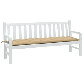 Cushion for garden bench in beige melange fabric 180x50x7 cm by , Cushions for chairs and sofas - Ref: Foro24-4002567, Price:...