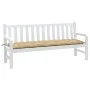 Cojín para banco de jardín tela beige melange 180x50x7 cm de , Cojines para sillas y sofás - Ref: Foro24-4002567, Precio: 35,...