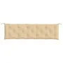 Cushion for garden bench in beige melange fabric 180x50x7 cm by , Cushions for chairs and sofas - Ref: Foro24-4002567, Price:...