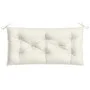 Cushion for garden bench in cream melange fabric 100x50x7 cm by , Cushions for chairs and sofas - Ref: Foro24-4002533, Price:...