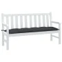 Kissen für Gartenbank, grauer Anthrazit-Melange-Stoff, 150x50x7 cm. von , Kissen für Stühle und Sofas - Ref: Foro24-4002552, ...