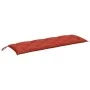 Cojín para banco de jardín tela rojo melange 150x50x7 cm de , Cojines para sillas y sofás - Ref: Foro24-4002559, Precio: 31,6...