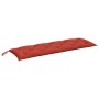 Kissen für Gartenbank aus rotem Melange-Stoff 150x50x7 cm. von , Kissen für Stühle und Sofas - Ref: Foro24-4002559, Preis: 33...