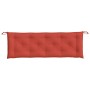 Kissen für Gartenbank aus rotem Melange-Stoff 150x50x7 cm. von , Kissen für Stühle und Sofas - Ref: Foro24-4002559, Preis: 33...