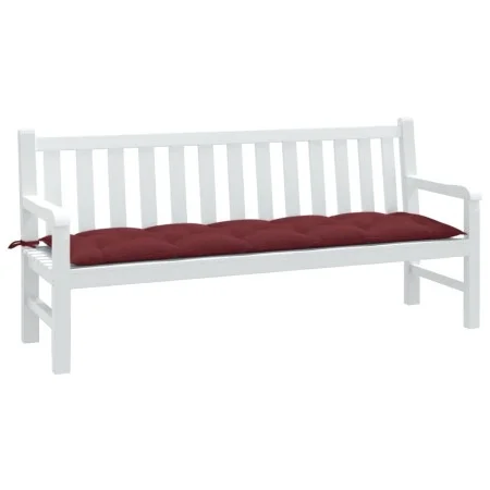 Cushion for garden bench in red wine melange fabric 180x50x7 cm by , Cushions for chairs and sofas - Ref: Foro24-4002573, Pri...