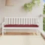 Cushion for garden bench in red wine melange fabric 180x50x7 cm by , Cushions for chairs and sofas - Ref: Foro24-4002573, Pri...
